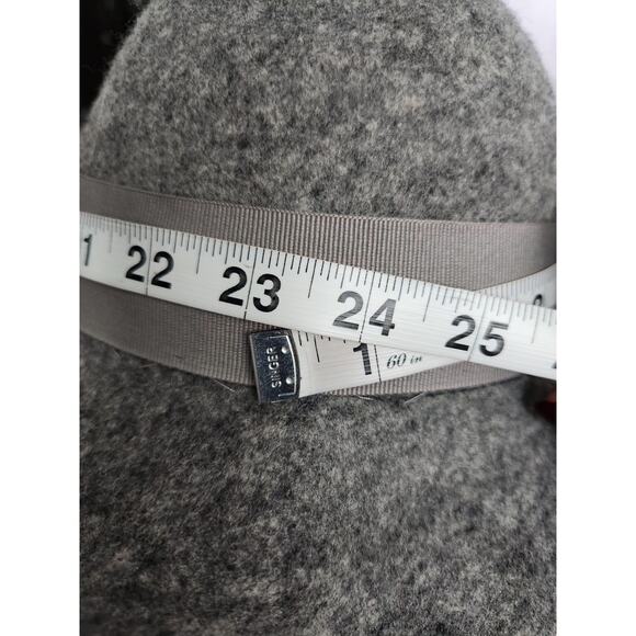Stella McCartney Wide Brim Cloche Wool Felt Hat Gray Size Medium Italy main image 9